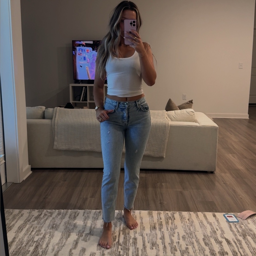 NWT Revolve GRLFRND Denim The Karolina in Slow Down